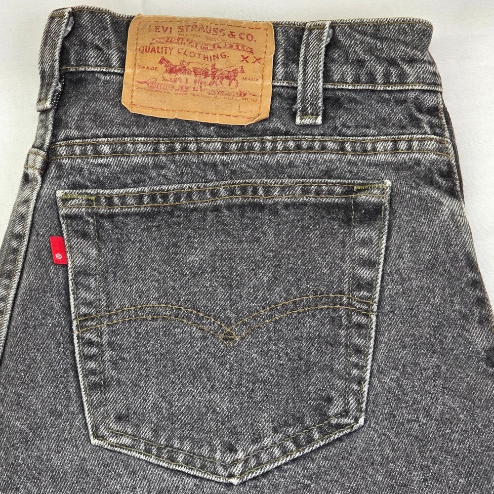 Levi Strauss & Co Mens 550‎ Jeans Black Wash Relaxed Fit Denim Size 32x30